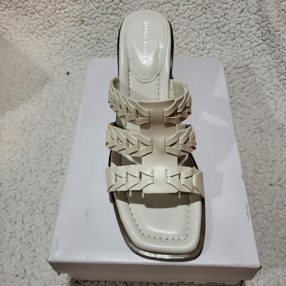 NEW Marc Fisher Women's Melita Heeled Sandal  Chic Cream size11 - Picture 3 of 7